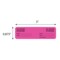 Nevs Hourly IV Tubing Label - I.V. Set 24 Hours Only7/8"x3" Flr Pink w/Blk NTUBE-1802 - alternate 2